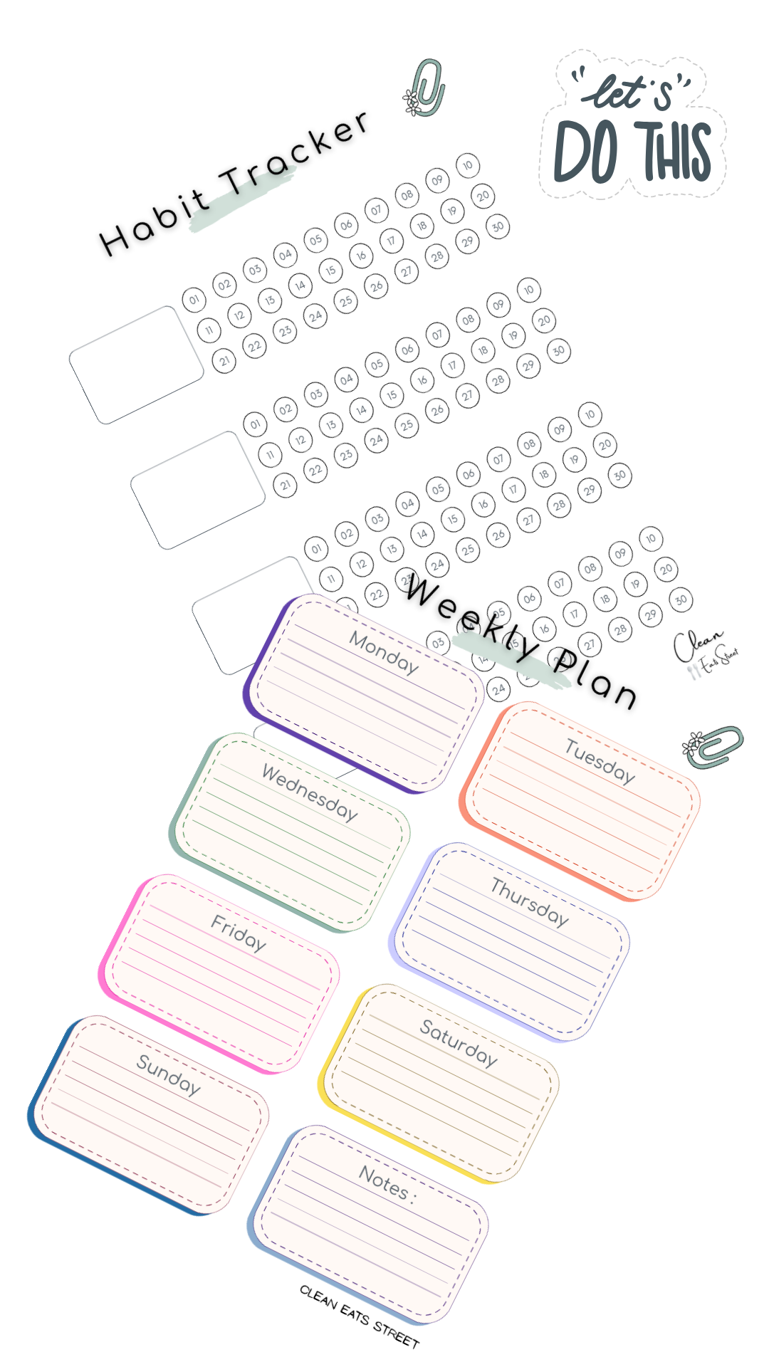 Plan Your Meals and Life Calendars_Clean Eats Street